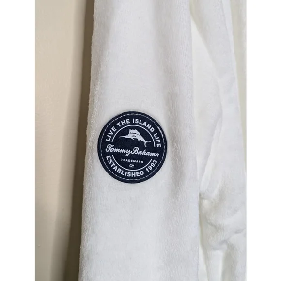 Tommy Bahama Robe Unisex One Size White New in Original Package - Picture 3 of 7